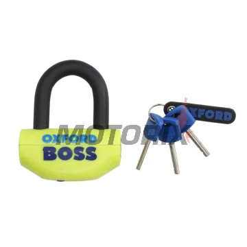 Zámek -OXFORD- Boss 12.7mm, žlutý