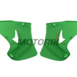 Přední boční plasty -POLISPORT- zelené, KAWASAKI KX 125/250 2003-2008