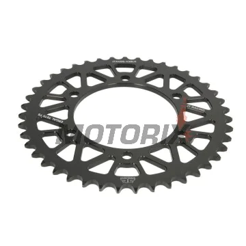 Zadní rozeta -JT- JTA486,43BLK, 43 zubů, černý, hliníkový, Kawasaki ER 500 1997-2006, EX 250 1988-2013, EX 300 2013-2017, EX 500 2006-2009, GPX 250 1988-1996, GPZ 250 1986-1987, GPZ 500 1987-2005, KR 250 1984-1985, Ninja 250 2008-2010, 2014-2015