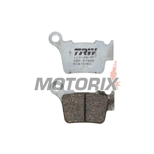 Brzdové destičky -TRW- MCB743EC, BMW G450X, Husaberg FE/TE, Husqvarna CR/FC/FE/FS/SM/SMR/TC/TE/WR, KTM EXC/EXC-F/SX/SX-F/XC/XC-F/XC-W 125-560 (1998-2020)