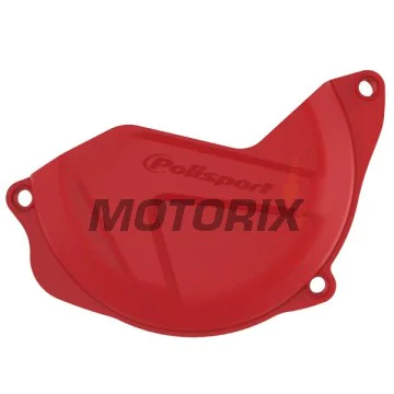 Chránič víka spojky -POLISPORT- červený, HONDA CRF 450 2010-2016