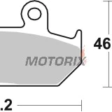 Brzdové destičky -BREMBO- 07HO35SA, Cagiva Canyon/ElefantHonda CB/CBR/CD/GL Goldwing/NV/NX Dominator/VFR/VLX Shadow/VT Shadow/XL Transalp/XRV Africa Twin