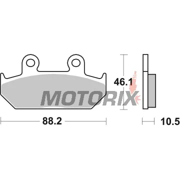 Brzdové destičky -BREMBO- 07HO35SA, Cagiva Canyon/ElefantHonda CB/CBR/CD/GL Goldwing/NV/NX Dominator/VFR/VLX Shadow/VT Shadow/XL Transalp/XRV Africa Twin