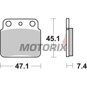 Brzdové destičky -BREMBO- 07SU29SD, Arctic Cat DVX 400, Kawasaki KFX 400, Suzuki LT/LT-Z/LT-R 250-500
