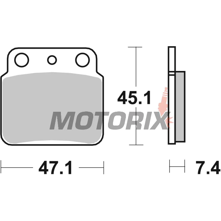 Brzdové destičky -BREMBO- 07SU29SD, Arctic Cat DVX 400, Kawasaki KFX 400, Suzuki LT/LT-Z/LT-R 250-500