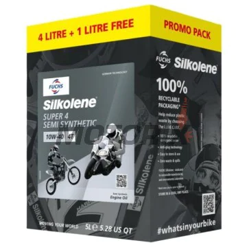 Motorový olej -SILKOLENE- 10W40, polosyntetika, 4L+1L CUBE