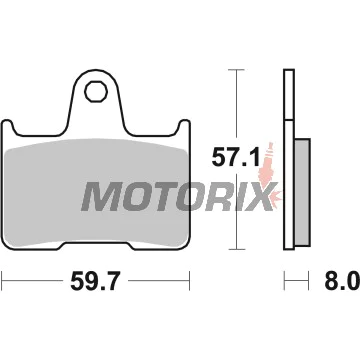 Brzdové destičky -BREMBO- 07KA21SP, Kawasaki ZX-7RR Ninja 750 & ZZR1400 (2006-2007), Suzuki GSX-R 600/750/1000 (2001-2006), GSF 650 Bandit & GSX 1400 (2002-2007)