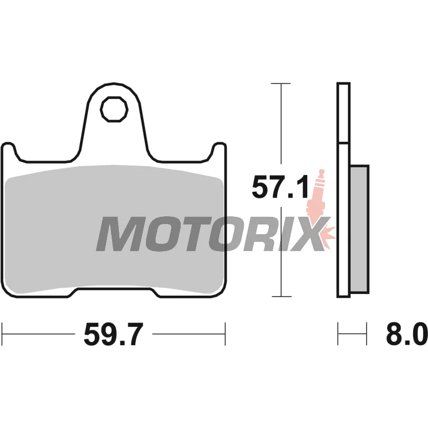 Brzdové destičky -BREMBO- 07KA21SP, Kawasaki ZX-7RR Ninja 750 & ZZR1400 (2006-2007), Suzuki GSX-R 600/750/1000 (2001-2006), GSF 650 Bandit & GSX 1400 (2002-2007)