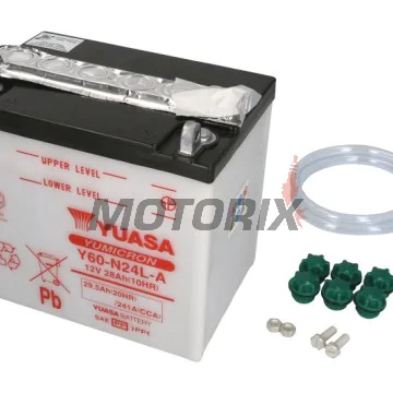 Akumulátor -YUASA- Y60-N24L-A, 30Ah 12V