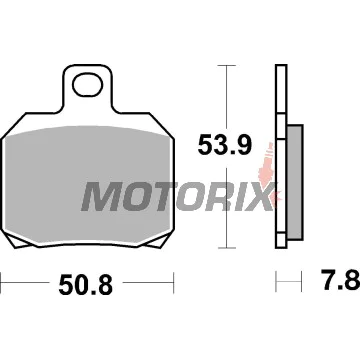 Brzdové destičky -BREMBO- 07BB20SP, Aprilia ETV/RS/RSV/SL/Tuono 50-1000; Benelli TnT/Tornado/TreK 899-1130; Ducati 748-1198, Monster/Multistrada 620-1100; Honda FES/ST 1100; KTM RC8/Super Duke 1190-1290; Piaggio/Vespa 125-500