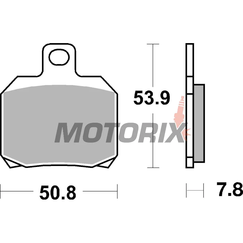 Brzdové destičky -BREMBO- 07BB20SP, Aprilia ETV/RS/RSV/SL/Tuono 50-1000; Benelli TnT/Tornado/TreK 899-1130; Ducati 748-1198, Monster/Multistrada 620-1100; Honda FES/ST 1100; KTM RC8/Super Duke 1190-1290; Piaggio/Vespa 125-500