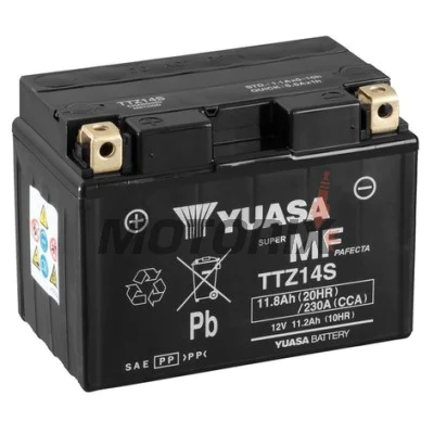 Akumulátor -YUASA- TTZ14S, 12Ah 12V