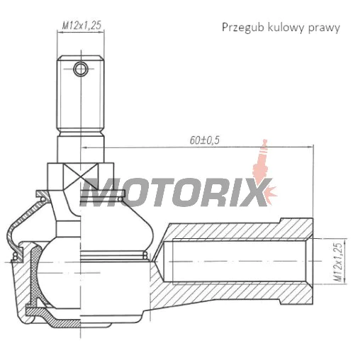 Vnější čep řízení -4 RIDE- Honda FL/TRX 200-680 1988-2020
