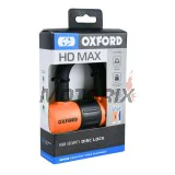 Zámek brzdového kotouče -OXFORD- HD MAX 14mm, oranžový