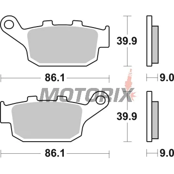Brzdové destičky -BREMBO- 07HO53SP, Kawasaki Versys 650 ABS, Z800/Z900, ZX-9R Ninja