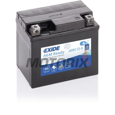 Akumulátor -EXIDE- YTX5L-BS READY, 4Ah 12V