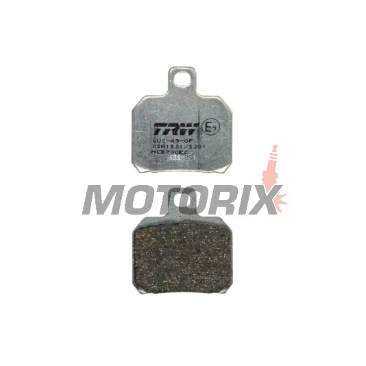 Brzdové destičky -TRW- MCB700EC, Aprilia ETV, RS, RSV, SL, Tuono; Benelli TNT, Tornado, TreK; Ducati 1098, 1198, 848, Monster, Multistrada, Panigale; KTM RC8, Super Duke; Moto Guzzi Breva, Nevada; Piaggio Beverly, X8, X9; Yamaha YP, VP, XQ