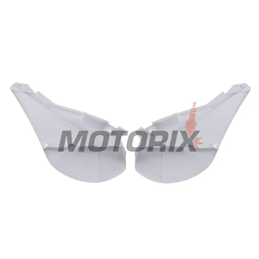 Zadní boční plasty -POLISPORT- bílé, KAWASAKI KX 125/250 1999-2002