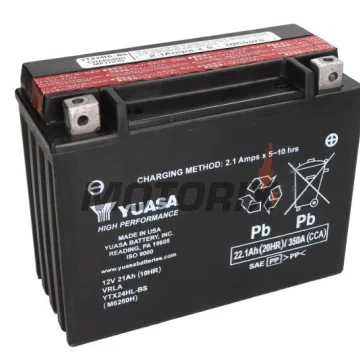 Akumulátor -YUASA- YTX24HL-BS, 22Ah 12V