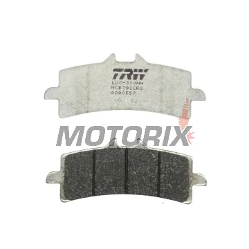 Brzdové destičky -TRW- MCB792CRQ, Ducati 848/1098/1198/1299, Hypermotard 1100, Monster 1200, Multistrada 1200/1260, Panigale 1199/1299, Streetfighter 1099, Husaberg FS 650, Husqvarna FS 450/Nuda 900, Kawasaki H2/ZX-10R/Z1000, KTM 450/690/990/1190/1290, Su