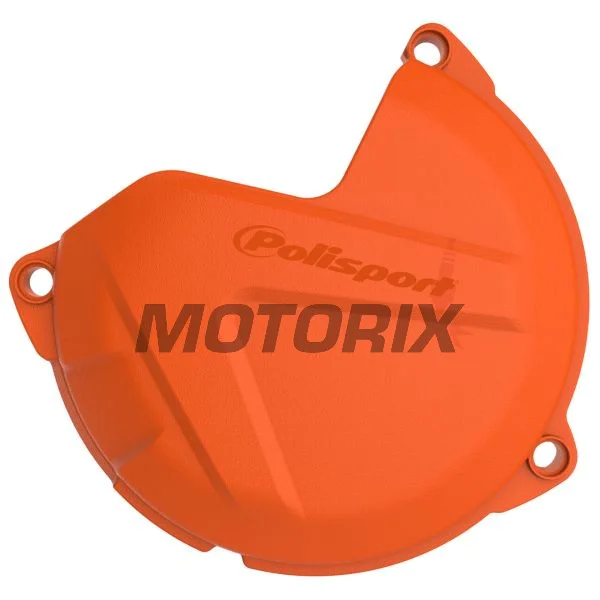 Chránič víka spojky -POLISPORT- oranžový, KTM EXC, SX, XC, XC-W 125/200 2009-2016