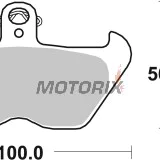Brzdové destičky -BREMBO- 07BB24LA, Beta 50‑300cc, BMW K/K1/R 1000‑1200cc (1988‑2001)