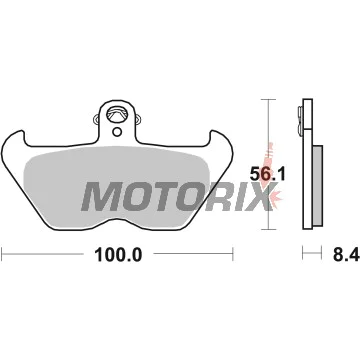 Brzdové destičky -BREMBO- 07BB24SA, BMW GS/RT/RS, Ducati Monster, Aprilia RS/Tuareg, Cagiva Mito, KTM LC4 & Beta Evo (1988-2013)