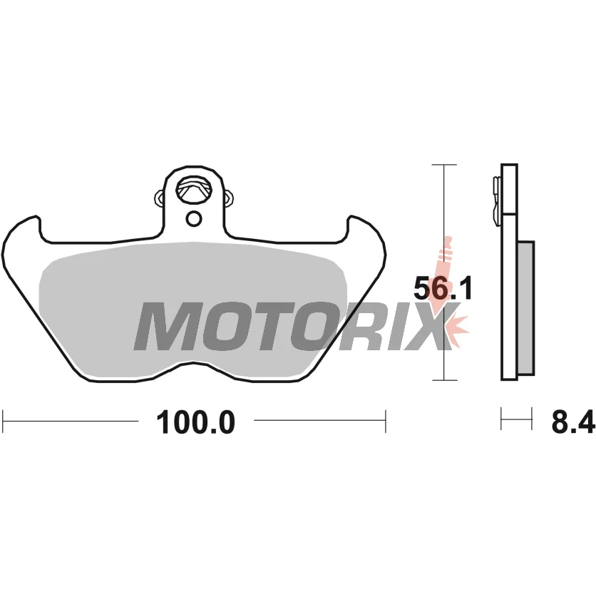 Brzdové destičky -BREMBO- 07BB24LA, Beta 50‑300cc, BMW K/K1/R 1000‑1200cc (1988‑2001)