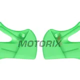 Přední boční plasty -POLISPORT- zelené, KAWASAKI KLX, KX 65/110 2000-2023
