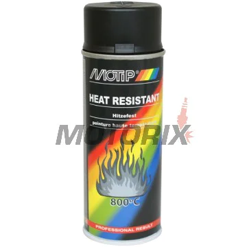 Žáruvzdorná barva -MOTIP- černá, matná, 400ml