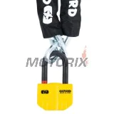 Řetěz se zámkem s alarmem -OXFORD- Boss Alarm 14mm + Chain 12mm x1.5m