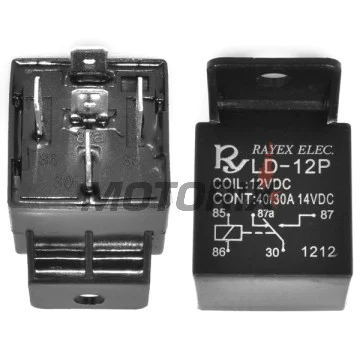 Relé startéru -VICMA- 5 pinů, 12V, 30Ah, Gilera DNA/Runner 125/180/200, Piaggio/Vespa Beverly/ET4/LX/Liberty/X8/X9 125/150/180/200/250/400/500, 1996-2013