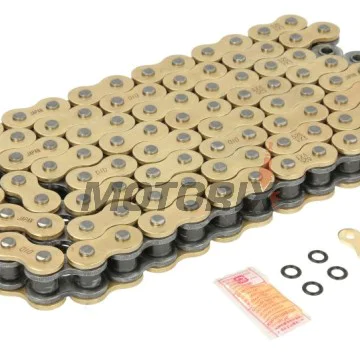 Řetěz -DID- 525VX3G&B-102, velikost 525, 102 článků, zesílený, zlatá/černá