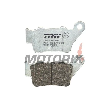 Brzdové destičky -TRW- MCB672EC, Alfer VR 250, Aprilia Pegaso 650, Husaberg FE/FS 450-650, Husqvarna CR/TE/WR 125-610, KTM EXC/LC4/Duke 250-690, Yamaha TT 600, WR 125 (1993-2022)