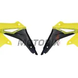 Přední boční plasty -POLISPORT- černé/žluté, SUZUKI RM-Z 450 2008-2017