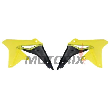 Přední boční plasty -POLISPORT- černé/žluté, SUZUKI RM-Z 450 2008-2017