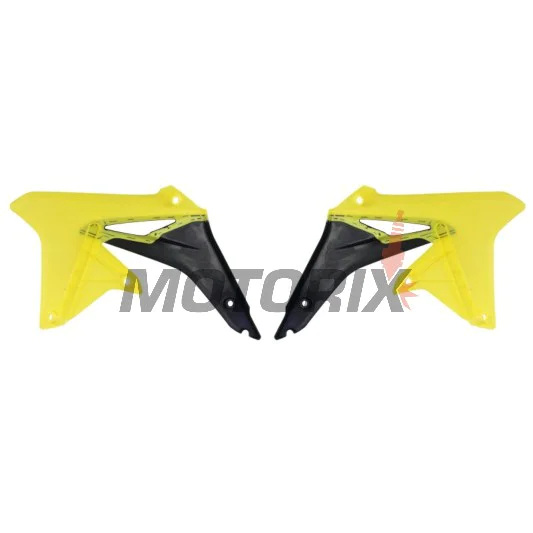 Přední boční plasty -POLISPORT- černé/žluté, SUZUKI RM-Z 450 2008-2017