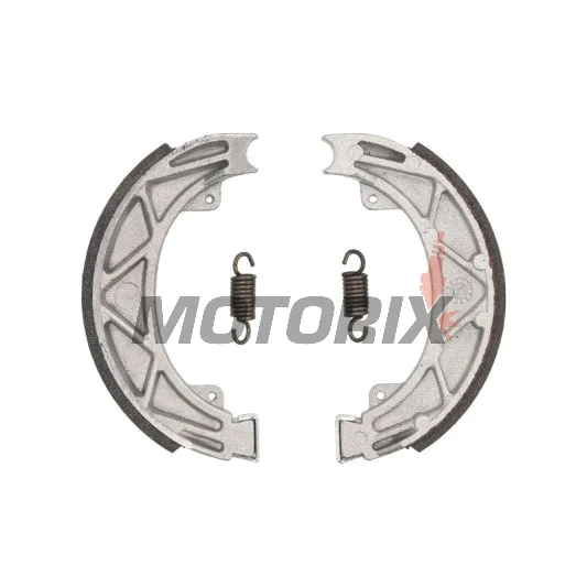 Brzdové čelisti -RMS- 140x25mm, Aprilia Scarabeo 100 2001-2005, 2010-2012, Aprilia Scarabeo 50 2002-2014, Aprilia Sportcity 50 2008-2011, Derbi Atlantis 100 2004-2006, Derbi Atlantis 50 2004-2007
