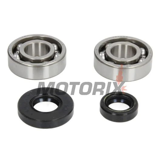 Sada ložisek a gufer klikové hřídele -HOT RODS- KTM 50 SX (06-08); 50 SX PRO JR (04-08); 50 SX PRO SR (04-05)