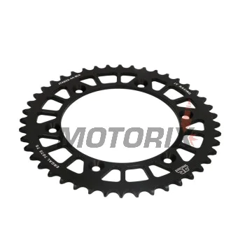 Zadní rozeta -JT- JTA822,44BLK, 44 zubů, černý, hliníkový, Betamotor RR 250/400/450 2005-2012, RR 520 2010-2014, RR 525 2005-2009, RR Enduro 250/450/525 2005-2008, RR Enduro 350 2011-2012, RR Enduro 400 2010-2012, Cagiva WMX 125/250 1989-1992