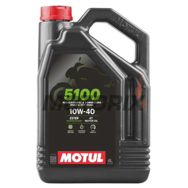 Motorový olej -MOTUL- 5100, 10W40, polosyntetika + ester, 4L