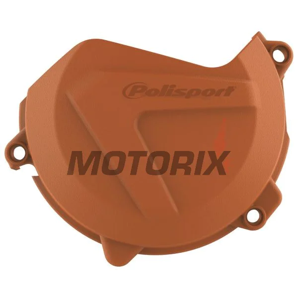 Chránič víka spojky -POLISPORT- oranžový, KTM EXC-F, SX-F, XC-F, XCF-W 450/500 2016-2023