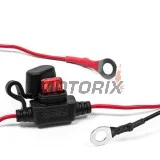 USB adaptér -4 RIDE- 12V, 2xUSB (3.1A), 2 pinů, s držák pro řídítka 22mm - univerzální