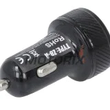USB adaptér do zapalovače -4 RIDE- 12V, 2xUSB 3.0 + voltmetr - univerzální