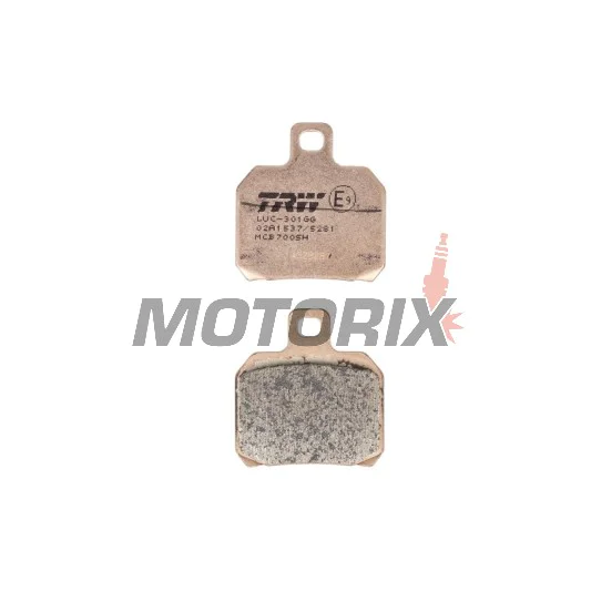 Brzdové destičky -TRW- MCB700SH, Aprilia ETV, RS, RSV, SL, Tuono; Benelli TNT, Tornado, TreK; Ducati 1098, 1198, 848, Monster, Multistrada, Panigale; KTM RC8, Super Duke; Moto Guzzi Breva, Nevada; Piaggio Beverly, X8, X9; Yamaha YP, VP, XQ