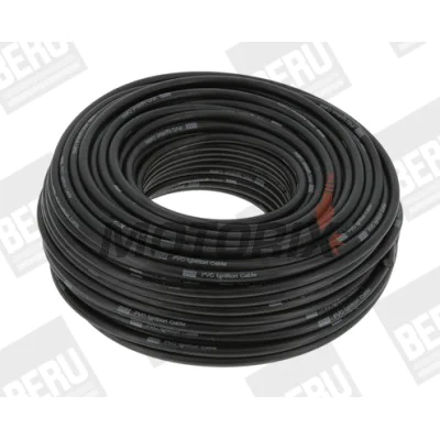 Zapalovací kabel -BERU BY DRIV- 7mm, 1m délka, PVC, černý