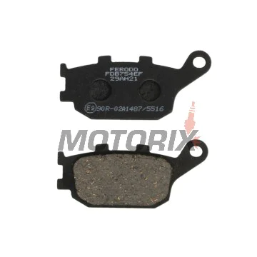 Brzdové destičky -FERODO- FDB754EF, Honda Hornet/CBF/CBR Fireblade/VTR, Suzuki V-Strom/Bandit/SV, Yamaha FZ1/FZ6/XJ6/R1/R6, Kawasaki Versys 1991-2019