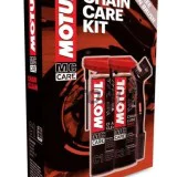 Sada na čištění a mazání řetězu -MOTUL- kartáč, odmašťovač a mazací sprej
