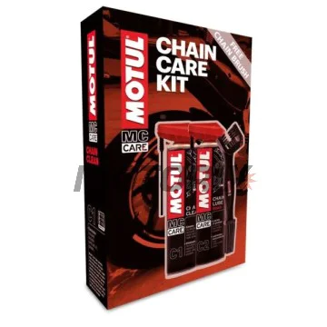 Sada na čištění a mazání řetězu -MOTUL- kartáč, odmašťovač a mazací sprej