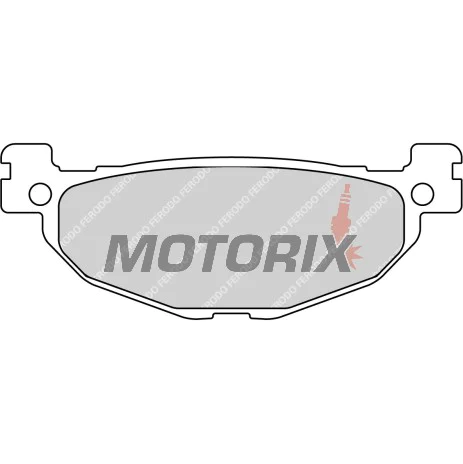 Brzdové destičky -FERODO- FDB2200P, Yamaha YP Majesty 400 2005-2007